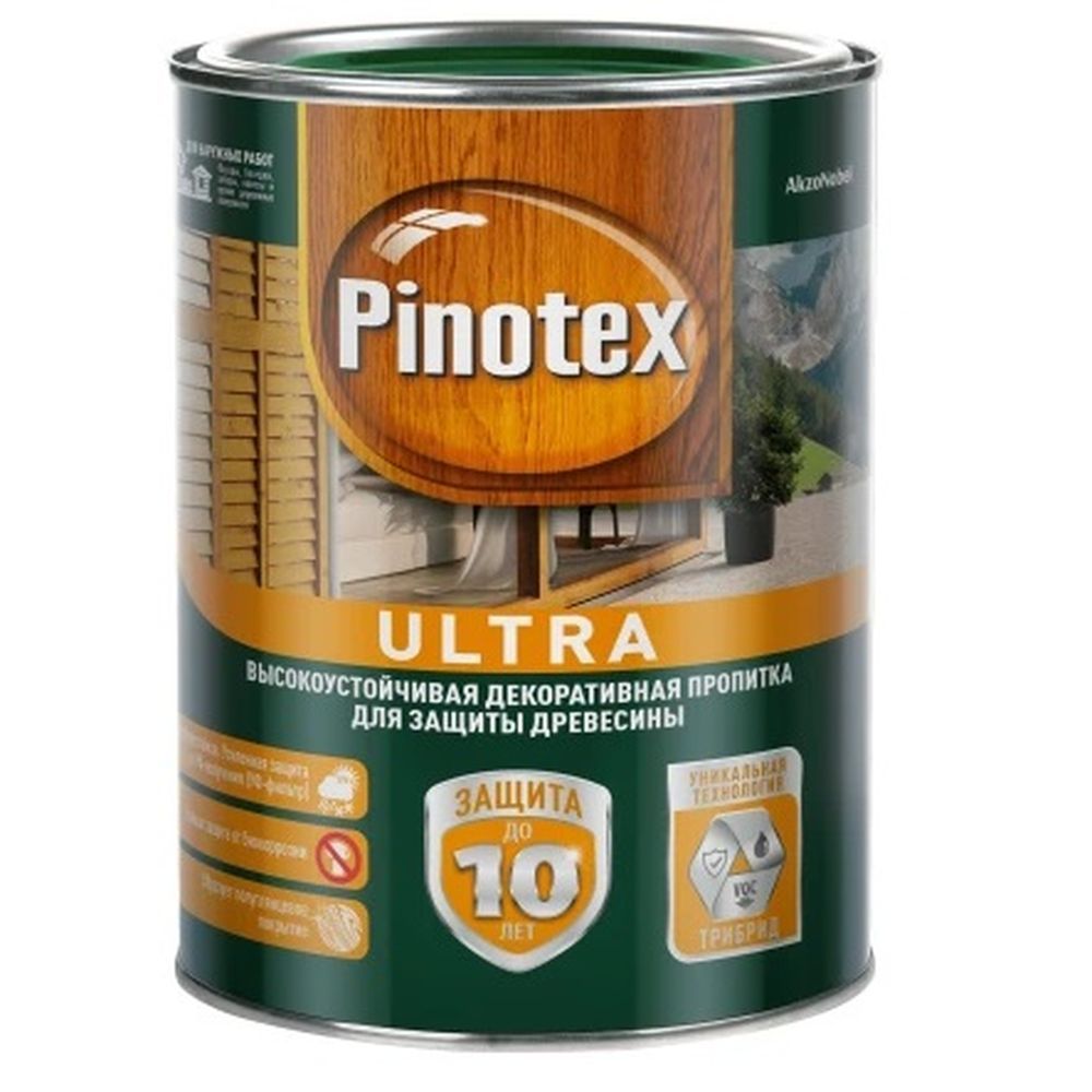 Пропитка Pinotex Ultra Бесцветный  CLR  п/гл  1л