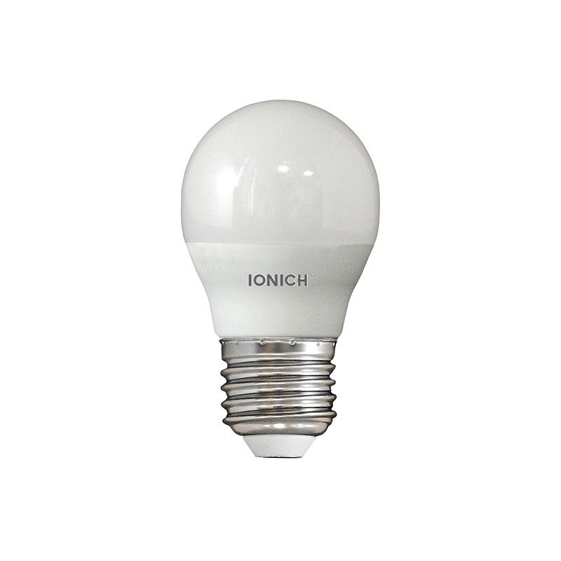 Лампа светодиодная  6Вт шар 2700К тепл. белый свет LED E27 G45 230В IONICH 1564 (10/100 шт)