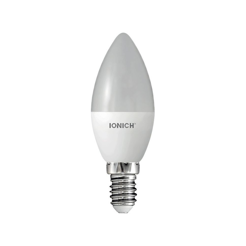 Лампа светодиодная 6Вт свеча 2700К тепл. белый свет  LED E14 C37 230В IONICH 1630 (10/100шт)