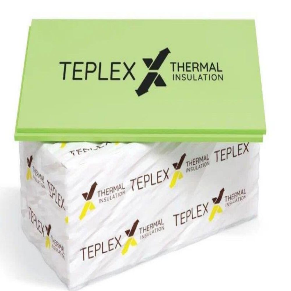 Экструзионный пенополистирол TEPLEX 100х585х1185 мм 2,7729 кв.м