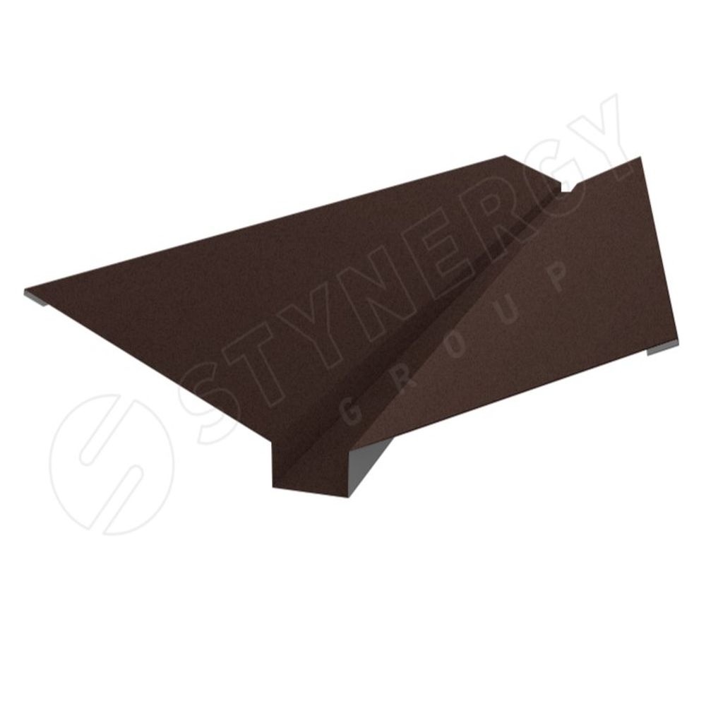 Ендова верхняя фигурная 110х20х30х20х110 Rooftop Бархат®L=2,00/Стинержи