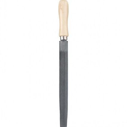 Напильник 200 мм полукруглый, деревянная ручка, КУРС