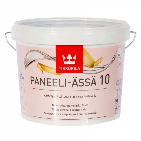Лак интерьерный PANEELI-ASSA 10 EP мат 2,7л