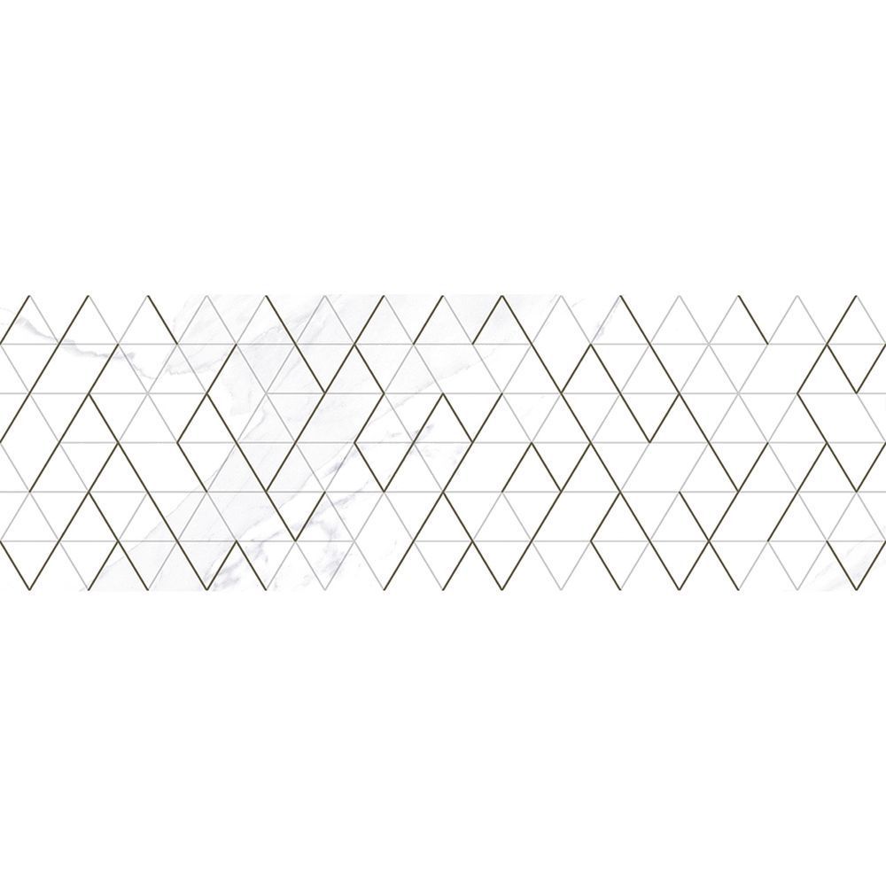 Плитка декор Laparet Lord Tact (Белый) глянцевая 600*200мм (6шт/уп)