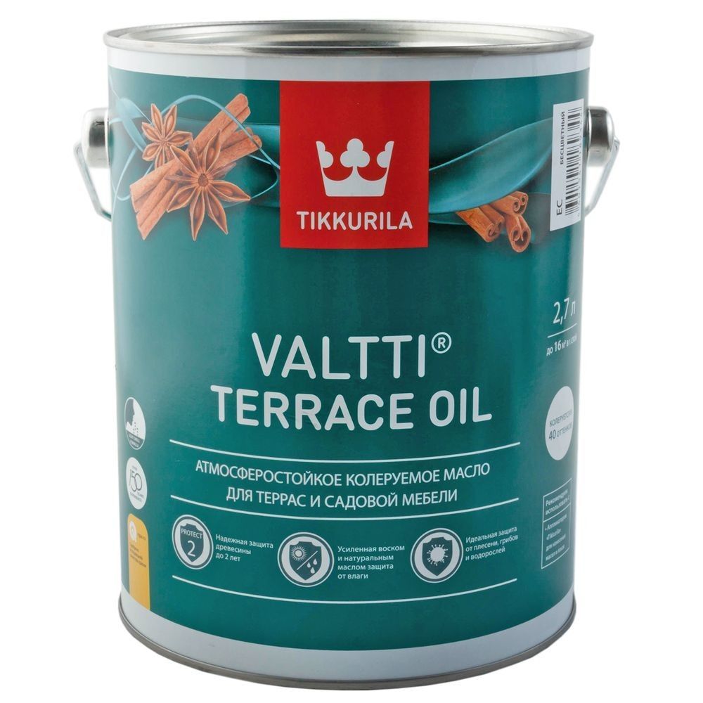 Масло для террас VALTTI TERRACE OIL EC 2,7л (6шт)