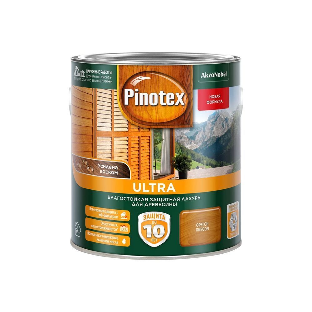 Пропитка Pinotex Ultra Орегон п/гл 2,7л