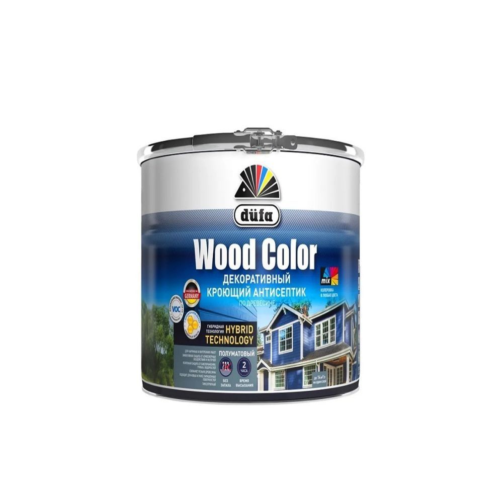 Антисептик кроющий Dufa Wood Color Серый шелк 0,9л (под заказ)