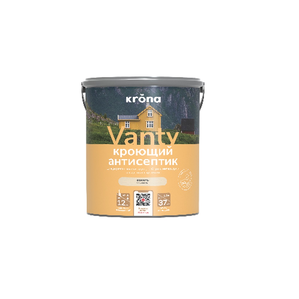 Антисептик кроющий VANTY  ваниль 2,5л (3шт) Krona