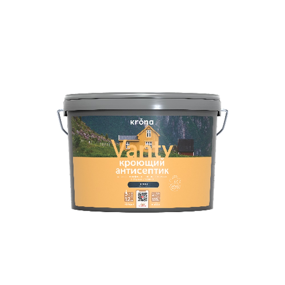Антисептик кроющий VANTY  индиго 9л  Krona