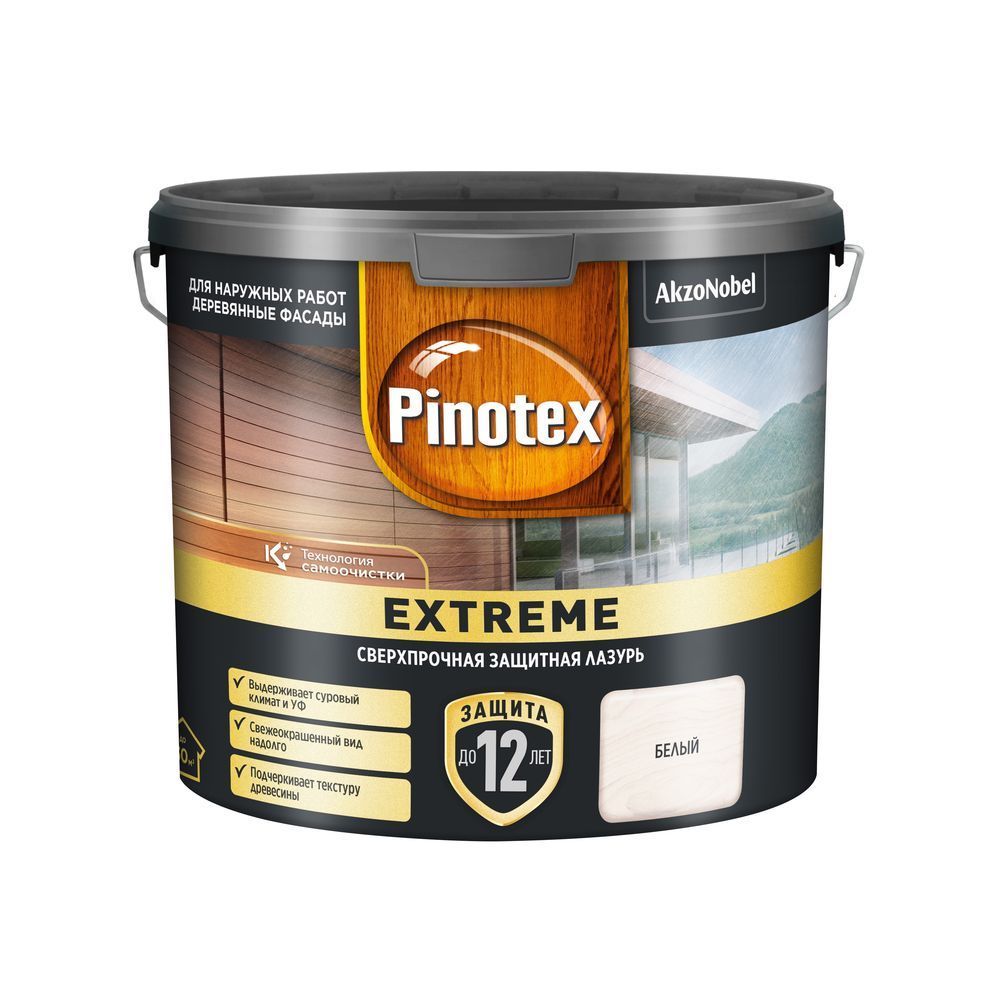 Пропитка Pinotex Extreme Белая п/мат 2,5л