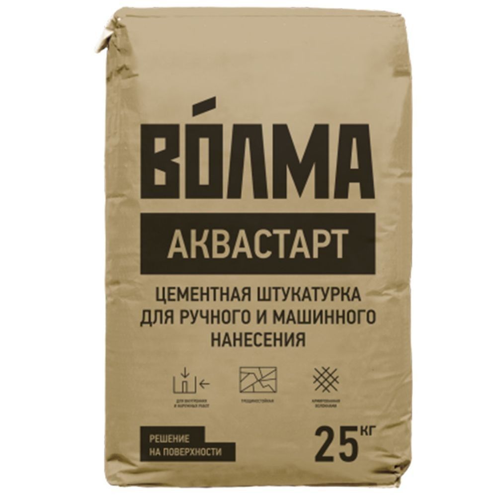 Шпаклевка ВОЛМА-Аквастандарт цементная 22 кг(56/подд) ПОД ЗАКАЗ
