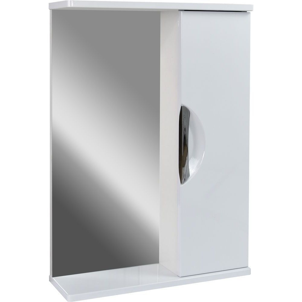 Зеркало "Афина 65" (DORATIZ) шкафчик белый, универсальное 650х170х700 (2711.680)