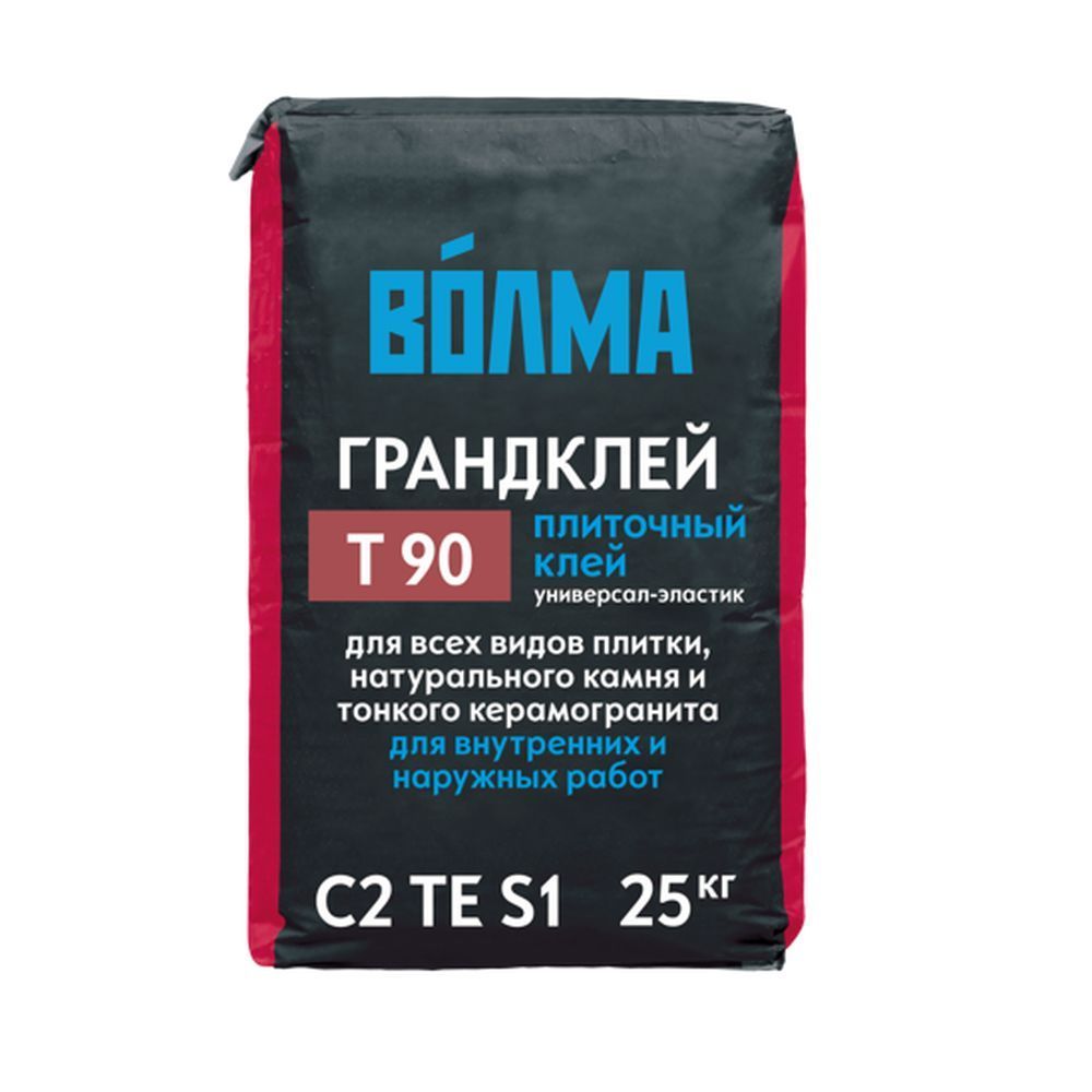 Клей плиточный ВОЛМА -Грандклей Т90 С2 ТЕ S1  25кг (56/подд)