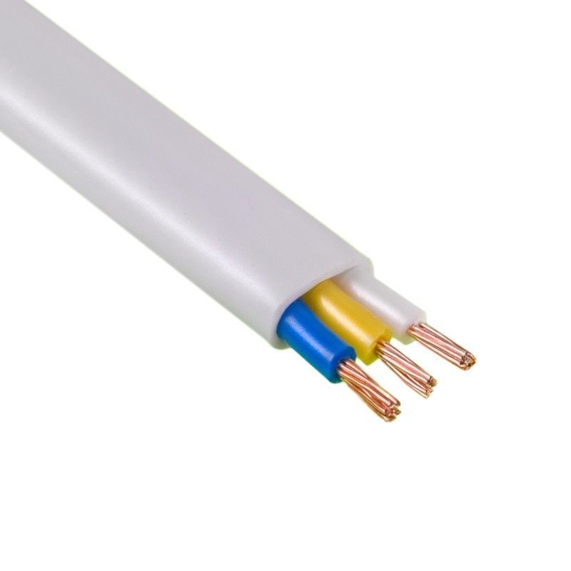 Провод соединительный гибкий ПУГНП(ПБППГ) 3х2,5мм2, белый (50 п.м.) ТУ