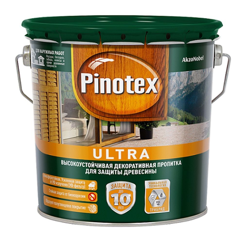 Пропитка Pinotex Ultra Бесцветный  CLR  п/гл  2,7л