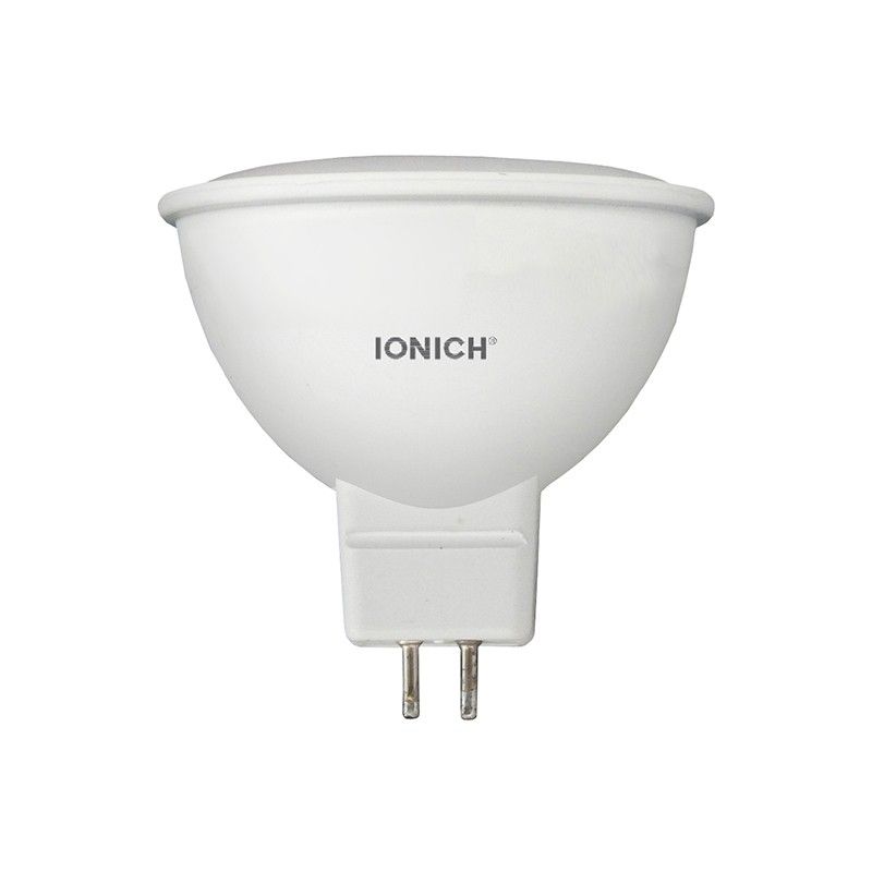 Лампа светодиодная направл.света LED GU5,3 120гр. 10Вт, 230В, 4000К, хол. белый свет IONICH 1526 (10/100 шт)
