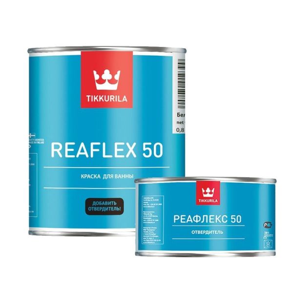 Краска эпоксидная REAFLEX 50 белая в/гл 0,8л (3шт)