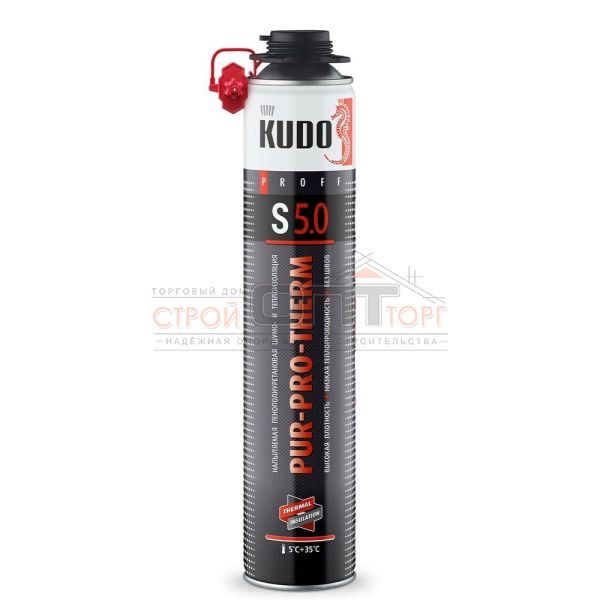 Напыляемая теплоизоляция высокой плотности KUDO PRO 1000мл (950г) (12шт) KUPPTER10S5.0