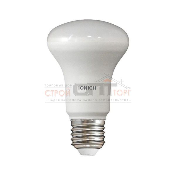 Лампа светодиодная напр.света LED R63 8Вт, 220В, 4000К, хол. белый свет Е27 IONICH 1528 (10/100 шт)