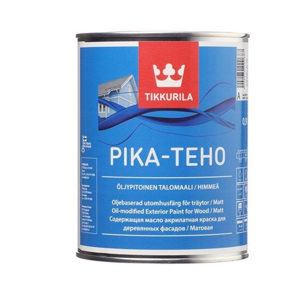 Краска для домов PIKA-TEHO A мат  0,9л (3шт)