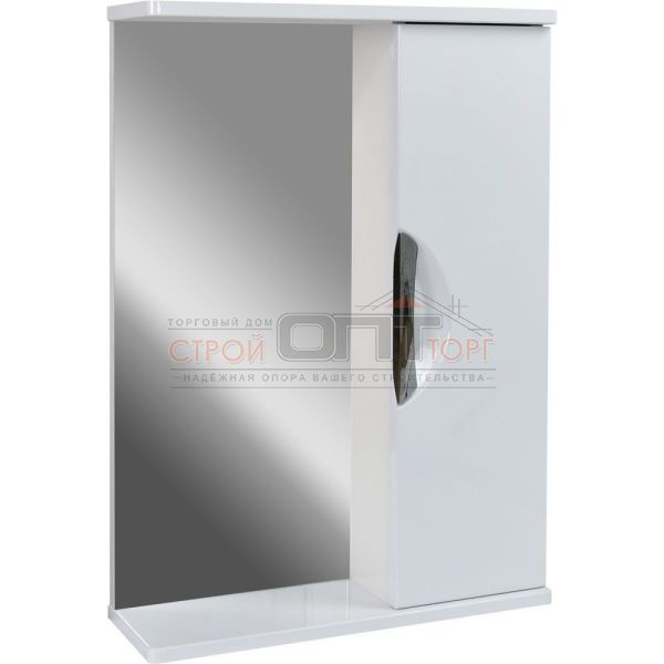 Зеркало "Афина 65" (DORATIZ) шкафчик белый, универсальное 650х170х700 (2711.680)