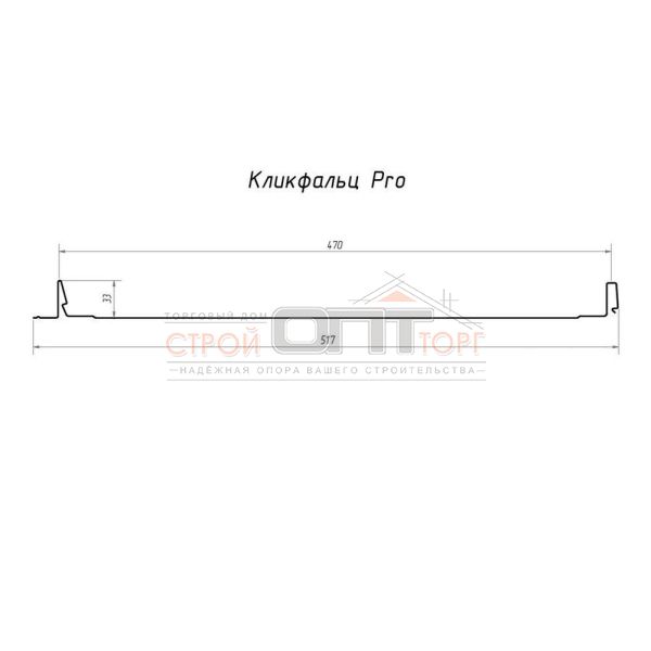 Кликфальц Pro Grand Line 0,55 Zn (517/470)