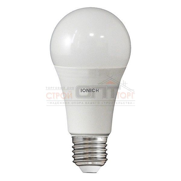 Лампа светодиодная 20Вт груша 6500К  хол. белый  свет LED 27 А60 230В IONICH 1561 (10/100 шт)