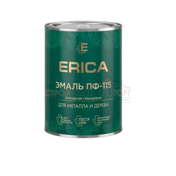 Эмаль ПФ-115 УЛЬТРАМАРИН 0,8 кг (14шт) Erica