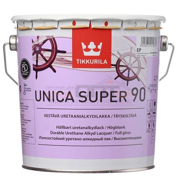 Лак универсальный UNICA SUPER 90 EP гл 2,7л