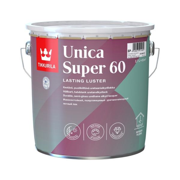 Лак универсальный UNICA SUPER 60 EP п/гл 2,7л