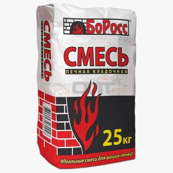 Смесь печная кладочная 25 кг Боровичи