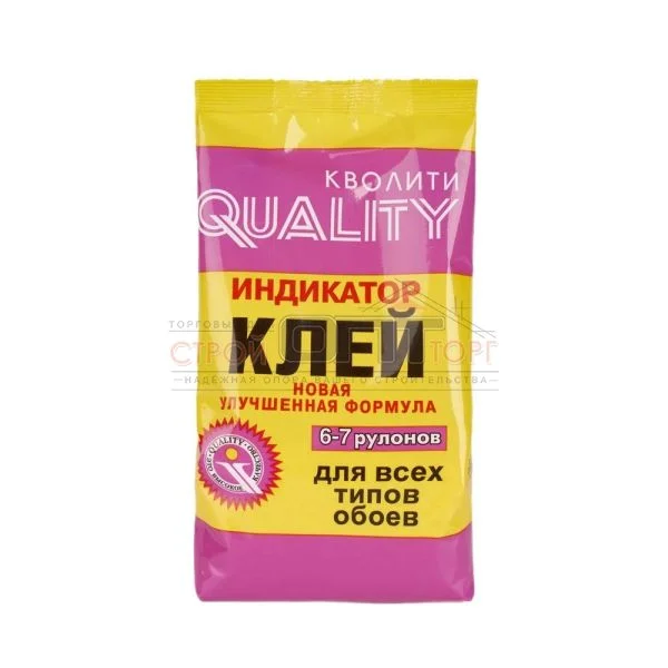 Клей для обоев Quality индикатор 200г (30шт) (мягкая пачка)