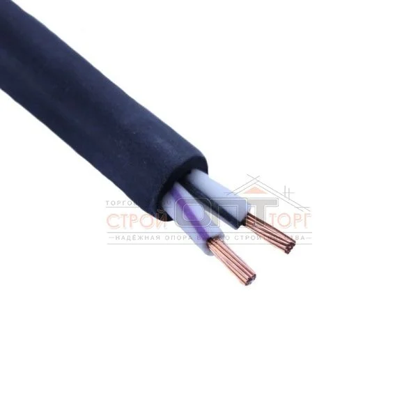 Кабель КГ 2х1,5мм2, гибкий, резиновая изоляция, черный (100 п.м.) ТУ