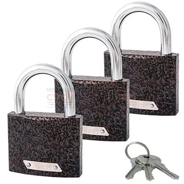 Замок навесной Avers PD-01-63-Blister (3Locks+3Keys)