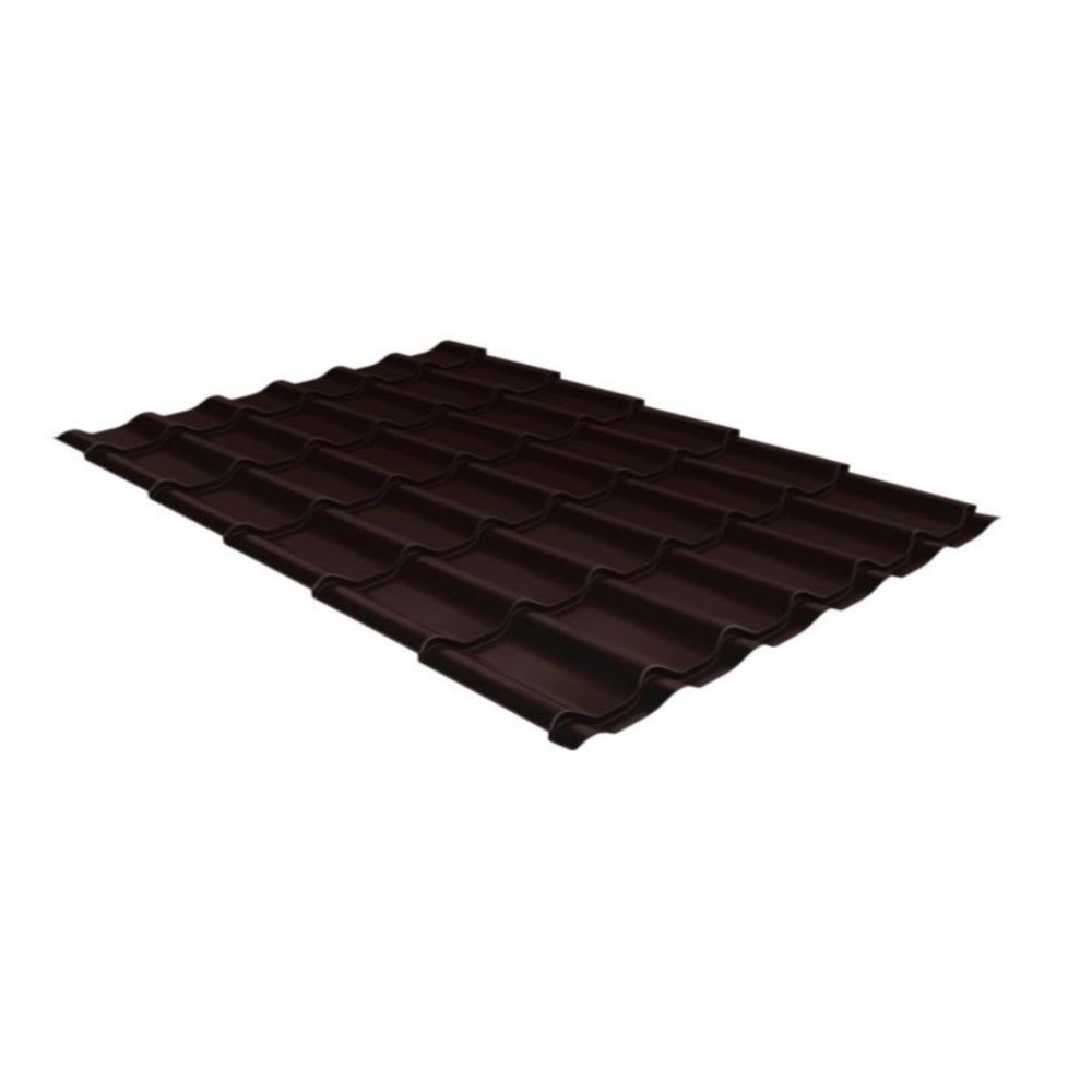 Металлочерепица  Классик (1,180/1,125) 0,5 мм покрытие Rooftop Бархат/Стальной бархат