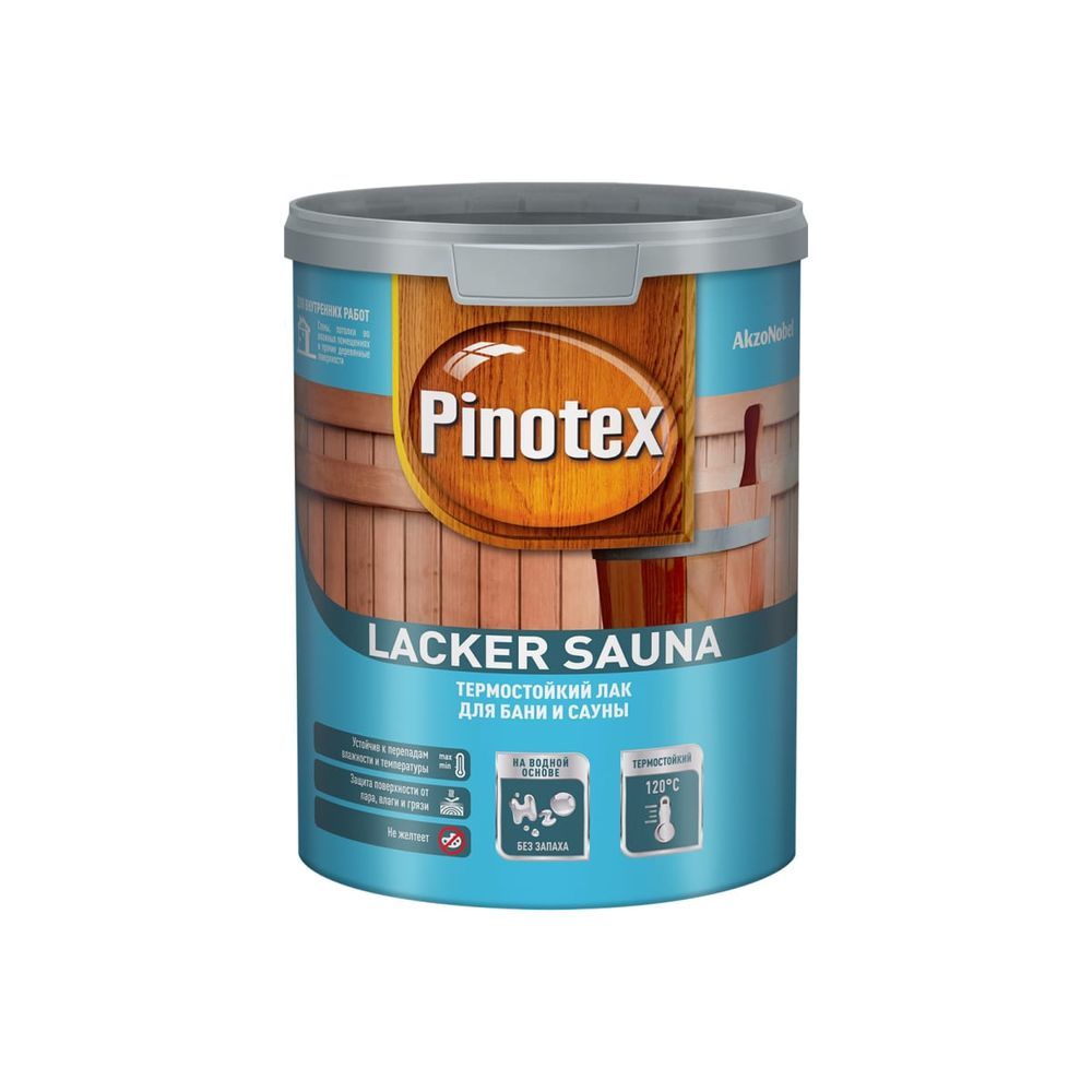 Лак для бань и саун Pinotex Lacker Sauna 20 п/мат 1л