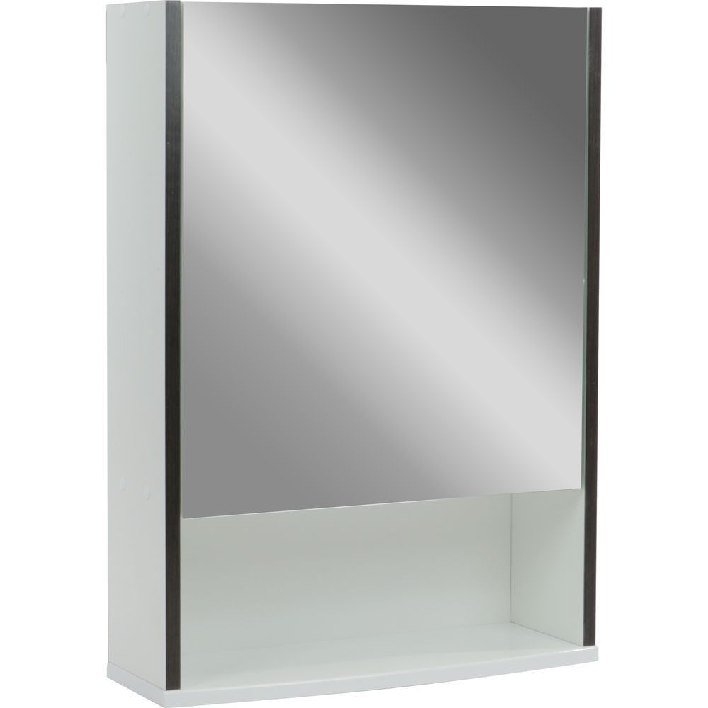 Зеркало "Астра 50" (DORATIZ) белый, со шкафчиком 480х170х700 (2711.032)