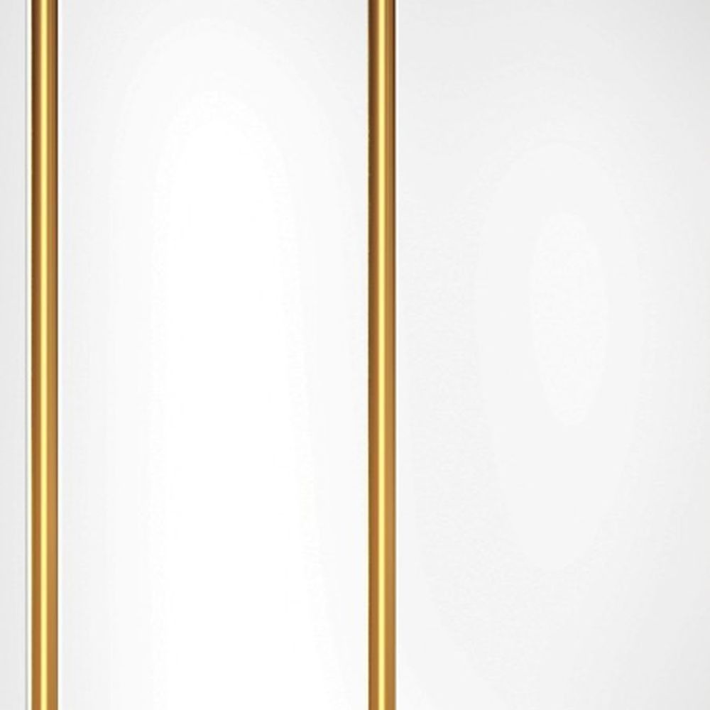 Панель ПВХ Белая глянец  Золото 2-полосы  3*0,24*0,008 (10шт/уп)
