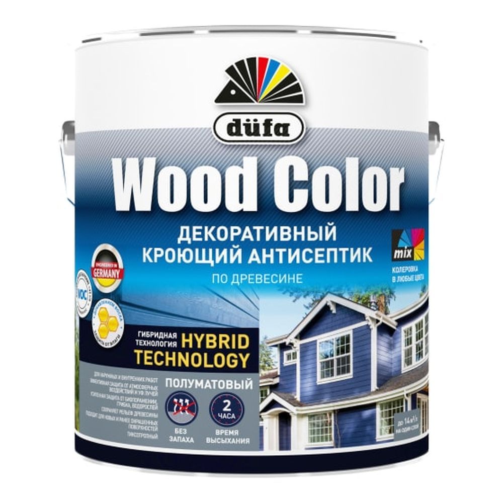 Антисептик кроющий Dufa Wood Color Темный шоколад 2,5л (под заказ)