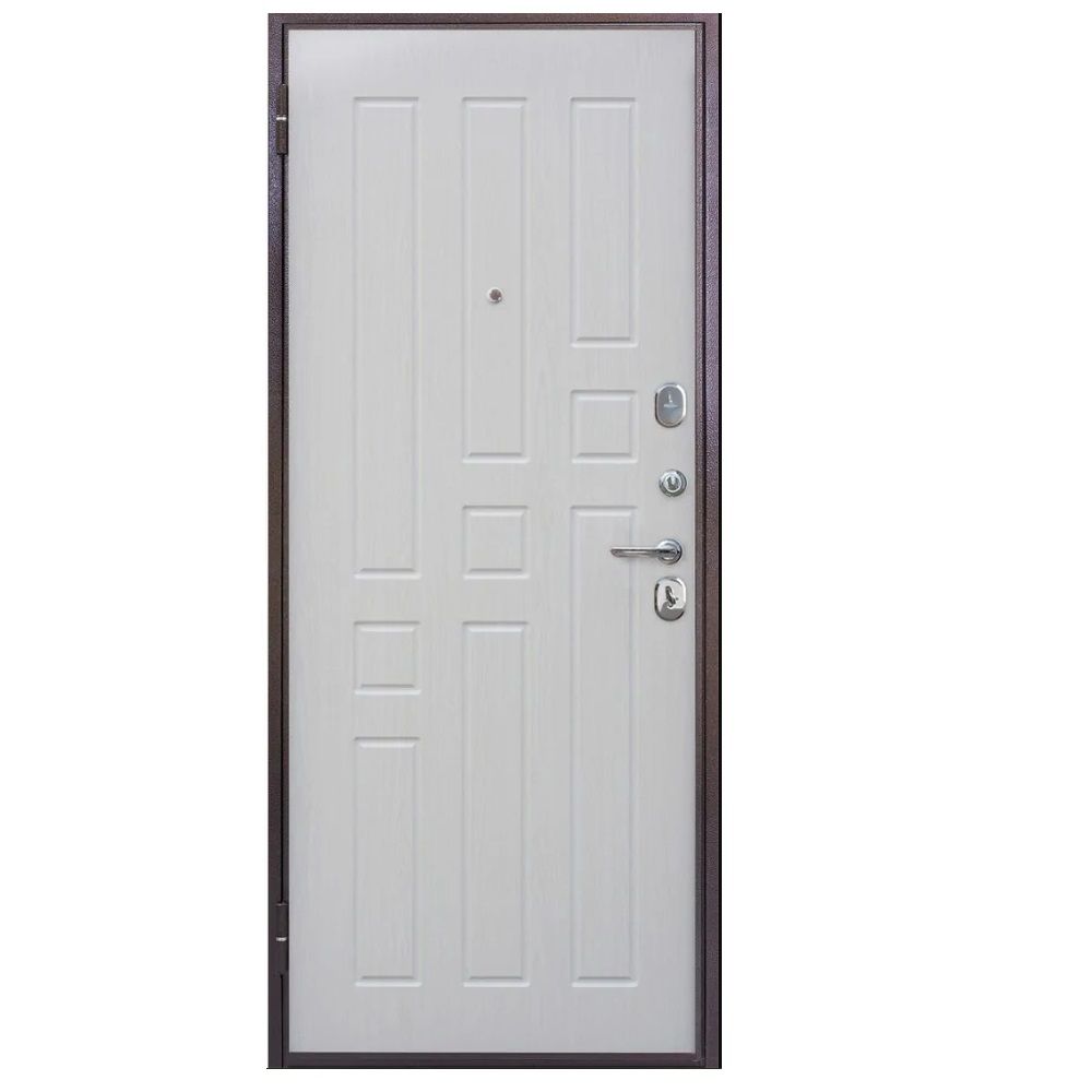 Дверь металл Гарда 6см Белый ясень 960х2060 правая