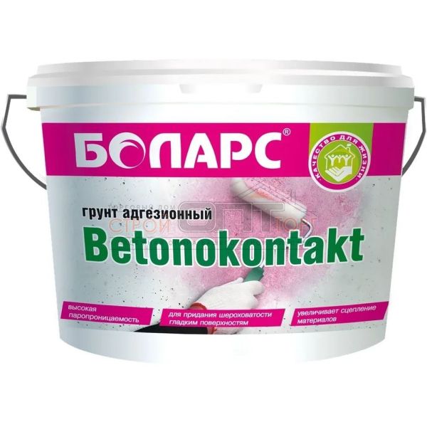 Грунт БОЛАРС Бетоноконтакт фр.0,3мм, 5 кг(72/подд)